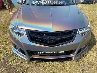 Бампер передний "Modulo Style" Honda Accord 8 (VIII) / Acura TSX (CU/CW) (2008-2013) + УСТАНОВОЧНЫЙ КОМПЛЕКТ